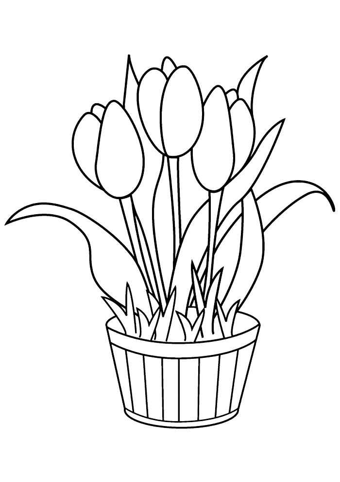 Desenho de Flores para imprimir