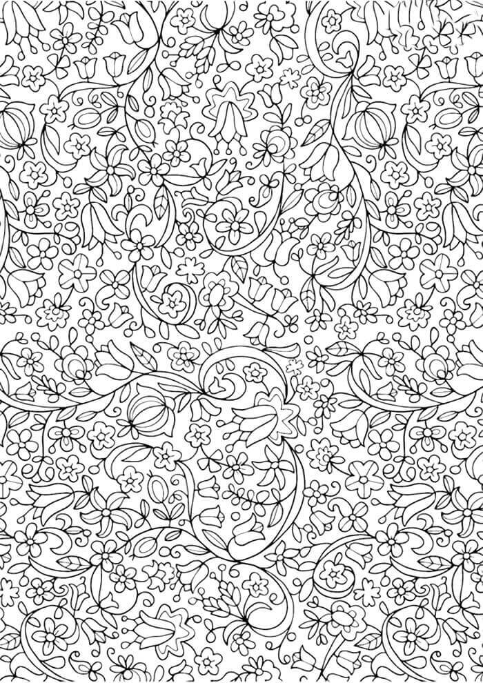 Desenho de Flores para imprimir