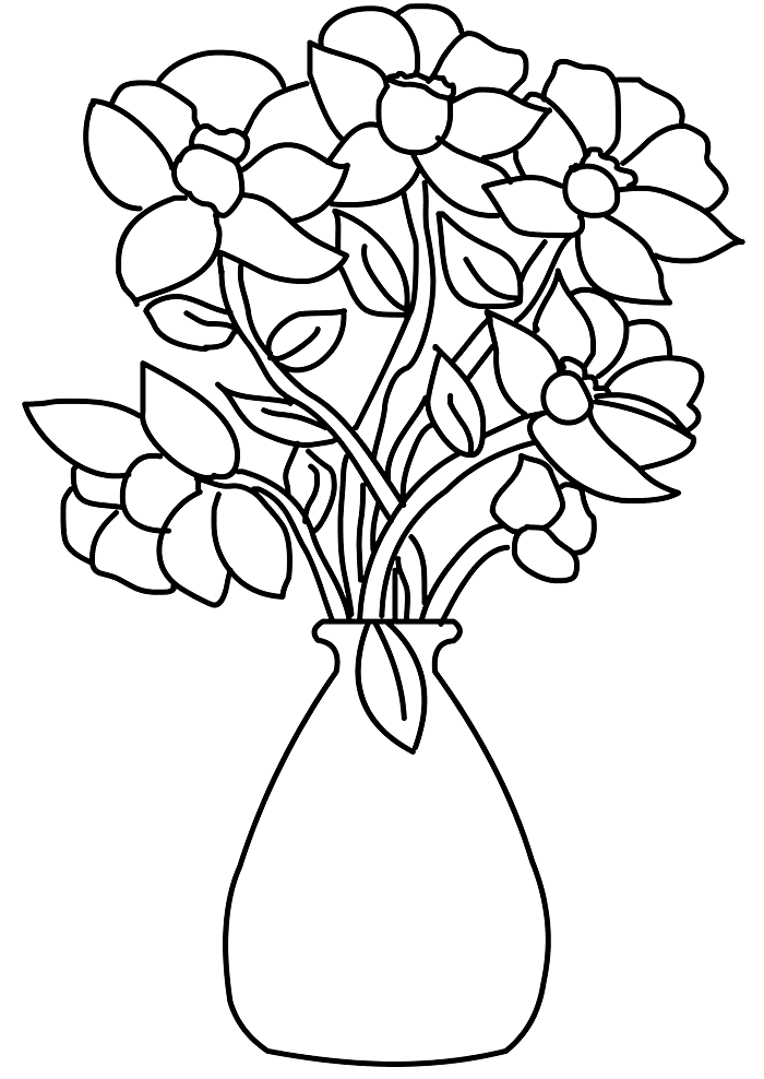 Desenho de Flores para imprimir
