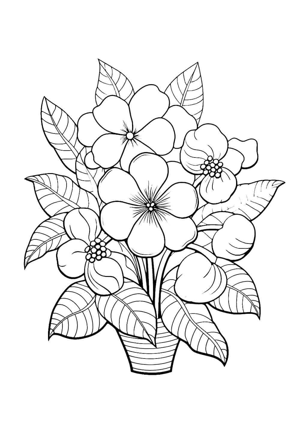 Desenho de Flores para imprimir
