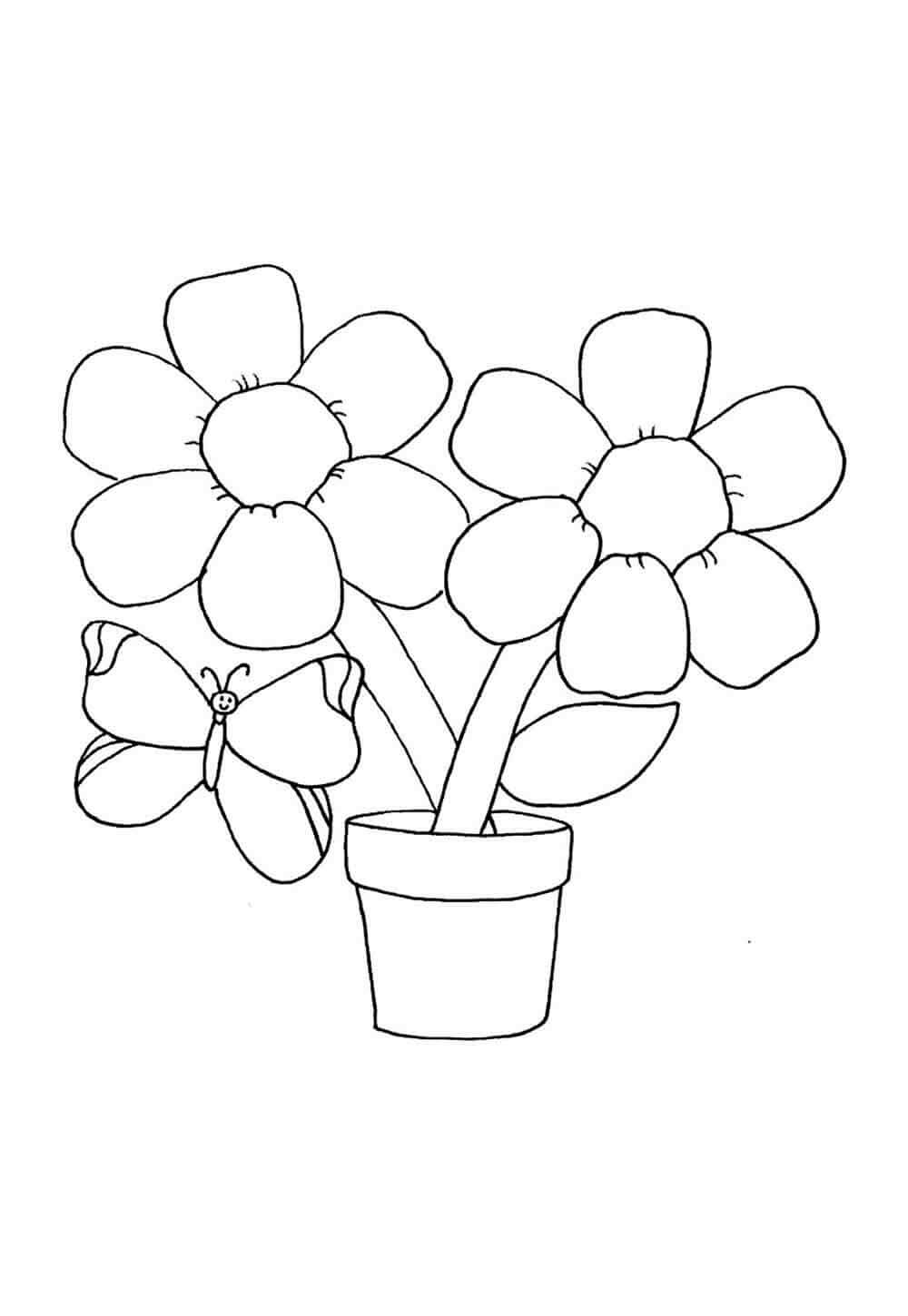 Desenho de Flores para imprimir