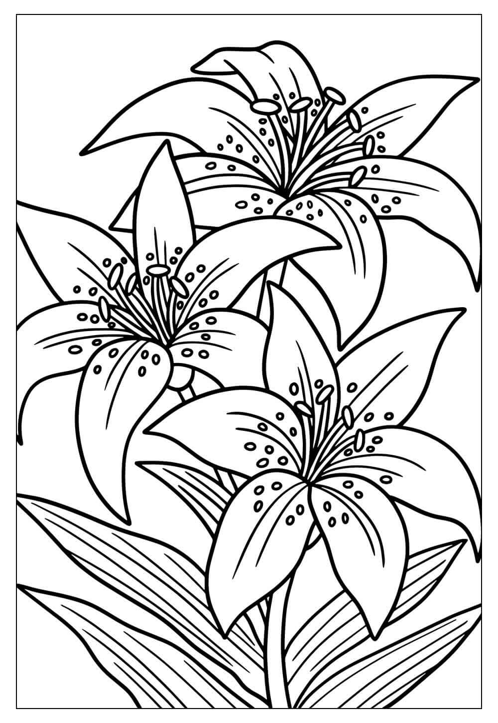Desenho de Flores para imprimir