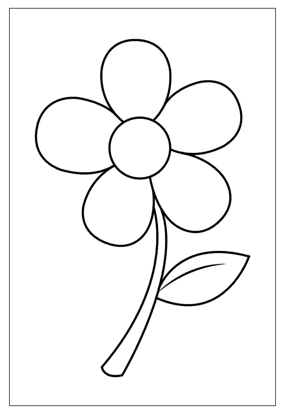 Desenho de Flores para imprimir