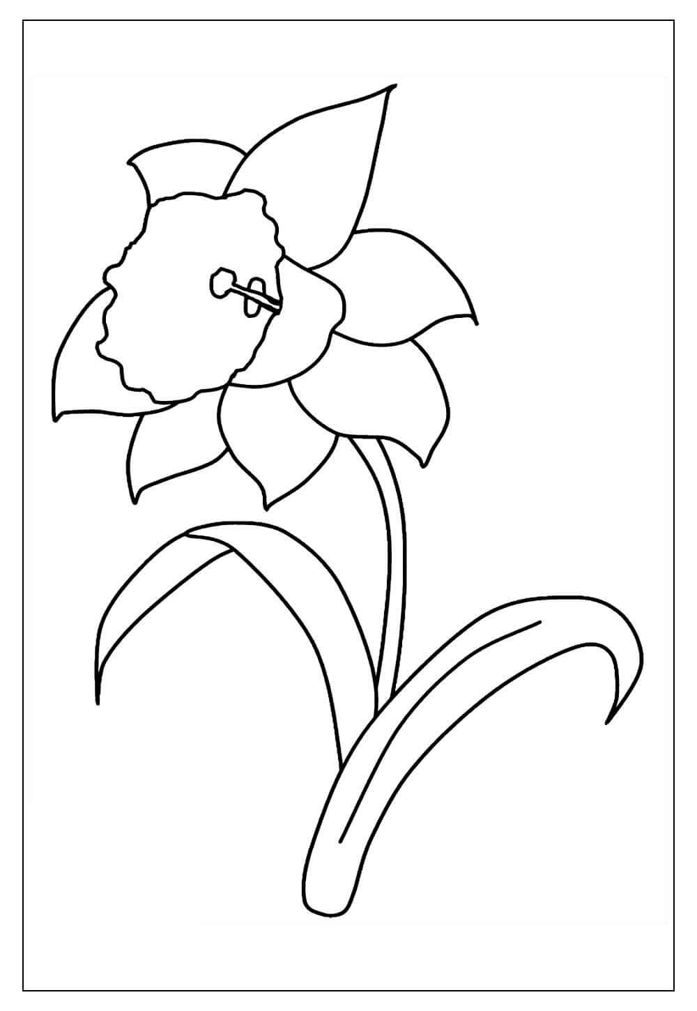 Desenho de Flores para imprimir