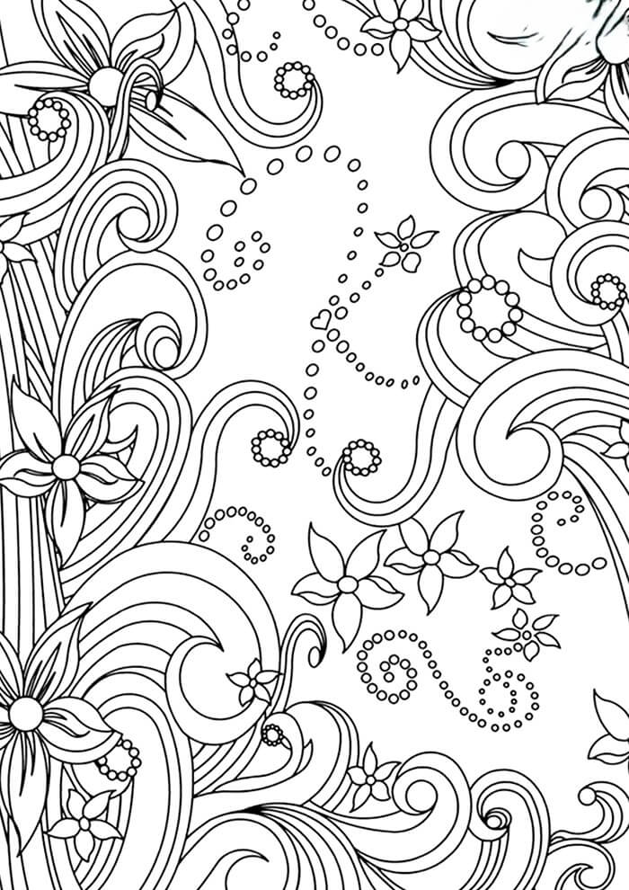 Desenho de Flores para imprimir
