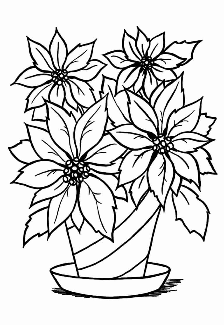 Desenho de Flores para imprimir
