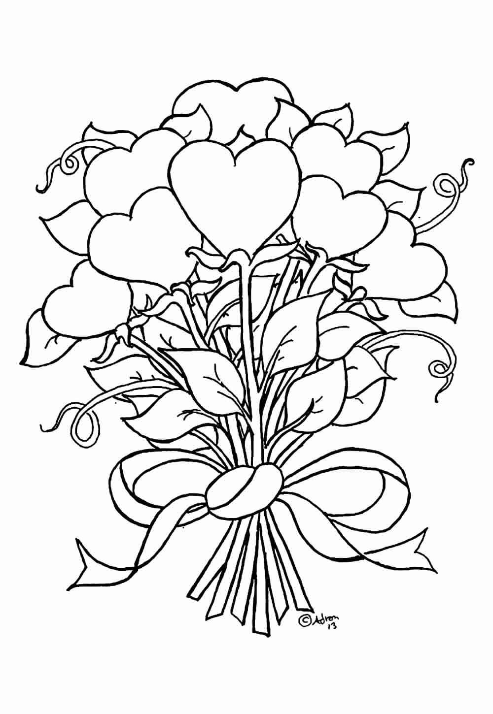 Desenho de Flores para imprimir