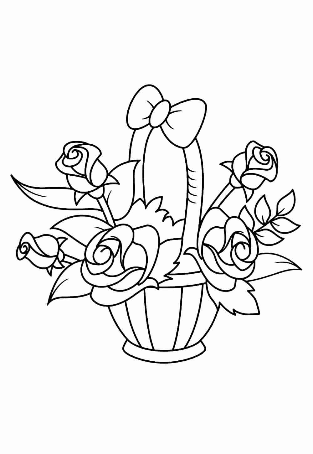 Desenho de Flores para imprimir