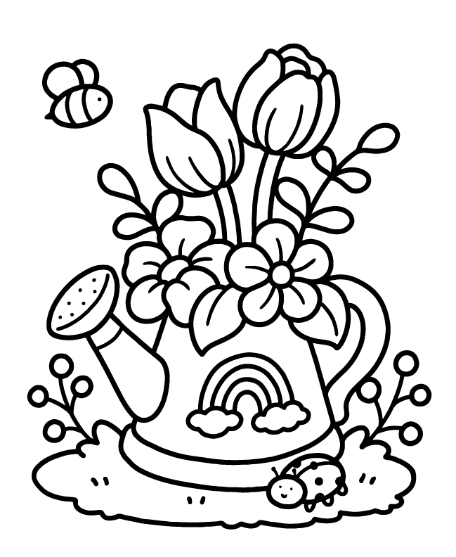 Desenho de Into Gardens para imprimir