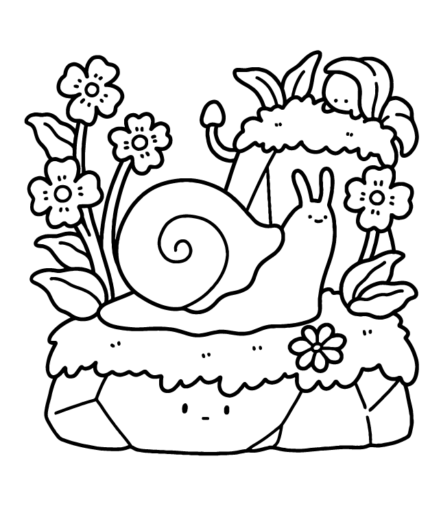 Desenho de Into Gardens para imprimir