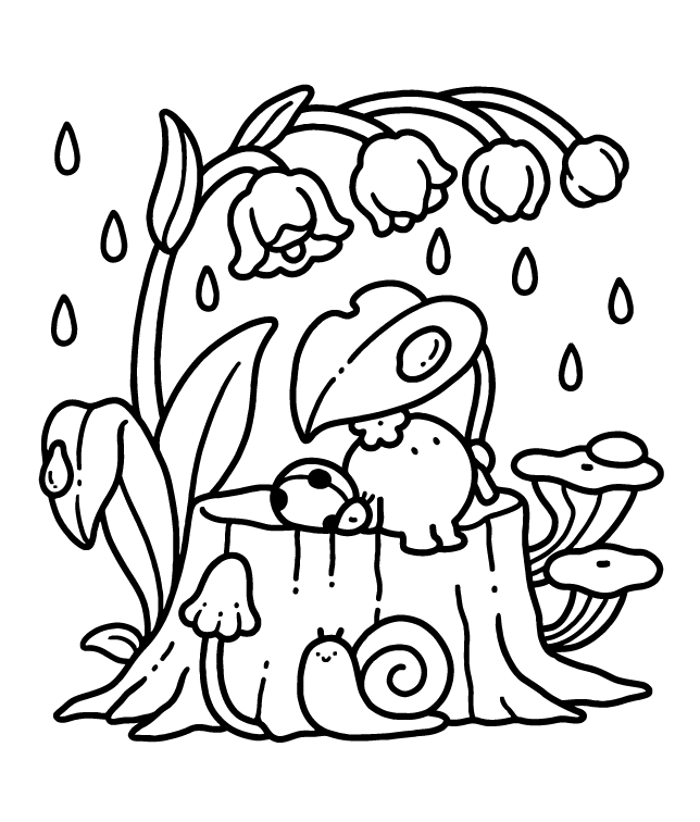 Desenho de Into Gardens para imprimir