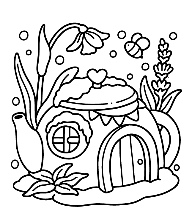 Desenho de Into Gardens para imprimir