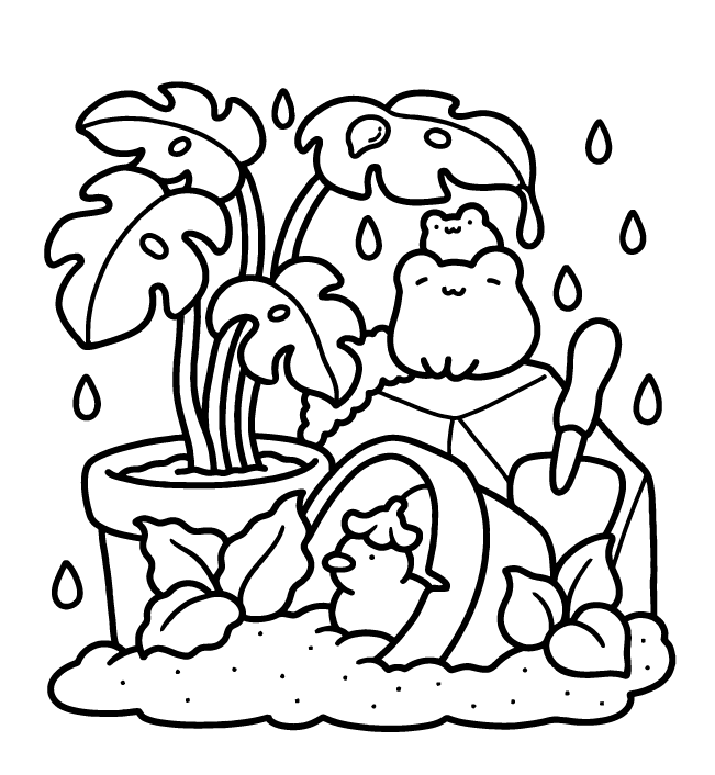 Desenho de Into Gardens para imprimir