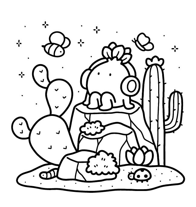 Desenho de Into Gardens para imprimir