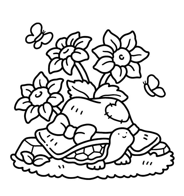 Desenho de Into Gardens para imprimir