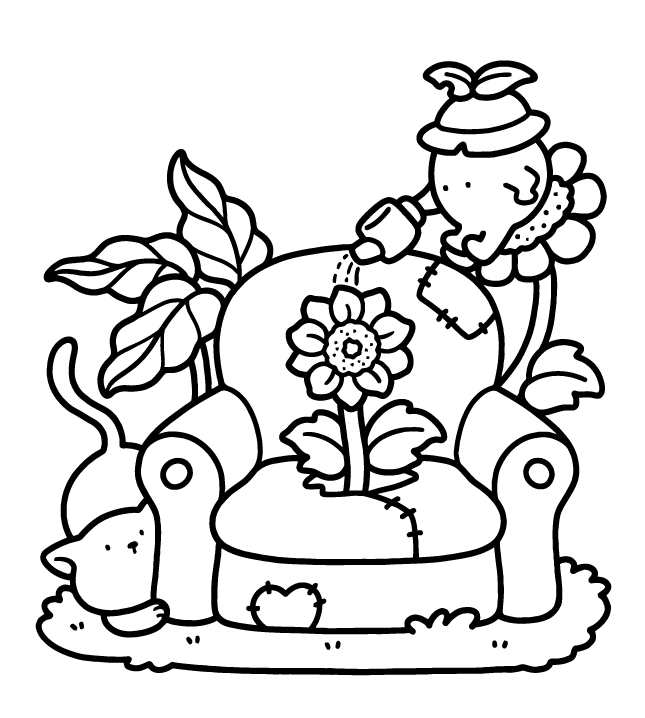 Desenho de Into Gardens para imprimir