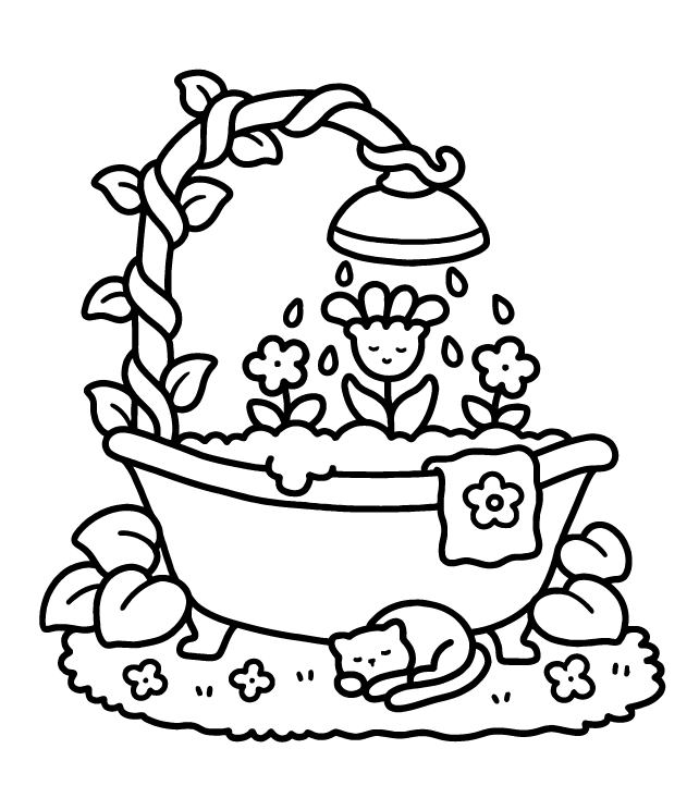 Desenho de Into Gardens para imprimir
