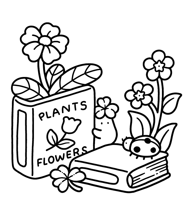 Desenho de Into Gardens para imprimir