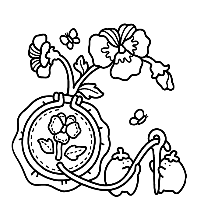 Desenho de Into Gardens para imprimir