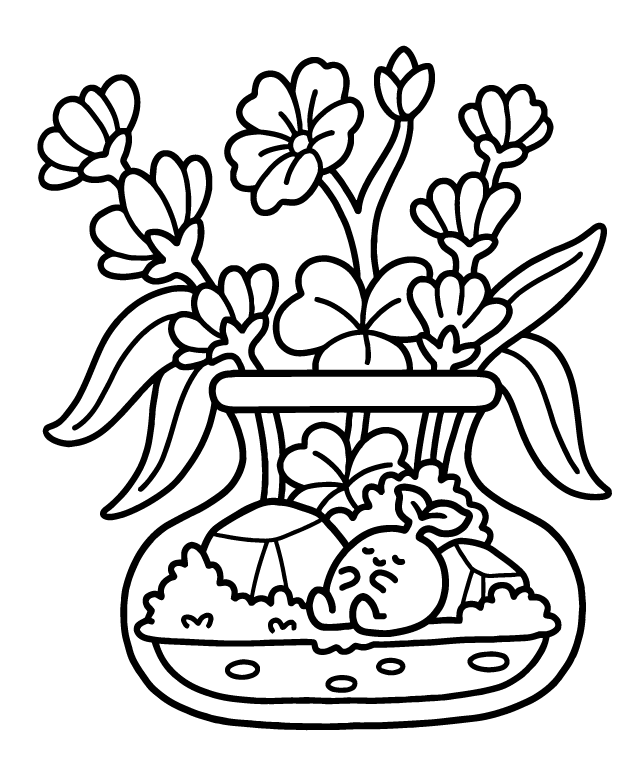 Desenho de Into Gardens para imprimir