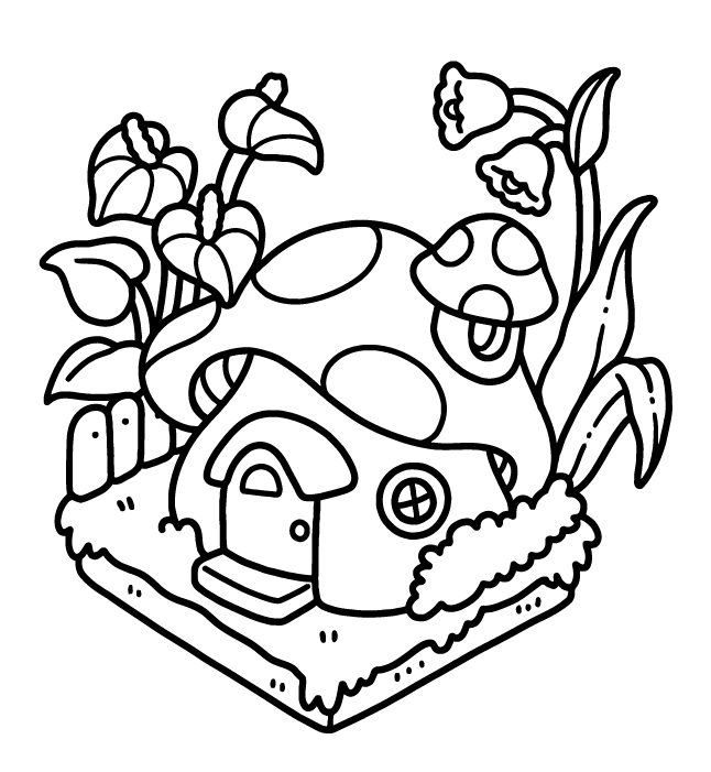 Desenho de Into Gardens para imprimir