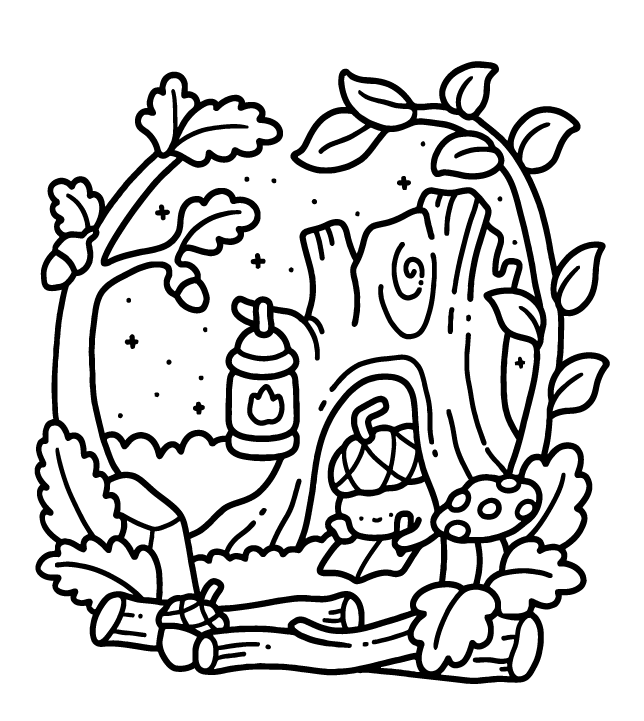 Desenho de Into Gardens para imprimir