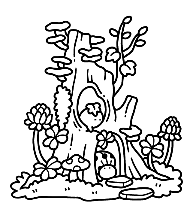 Desenho de Into Gardens para imprimir