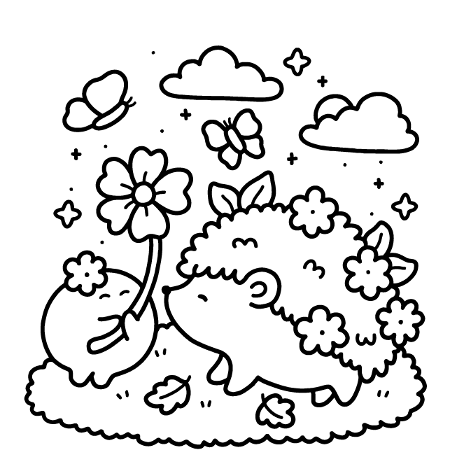 Desenho de Into Gardens para imprimir