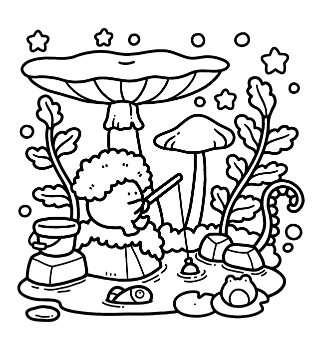 Desenho de Into Gardens para imprimir