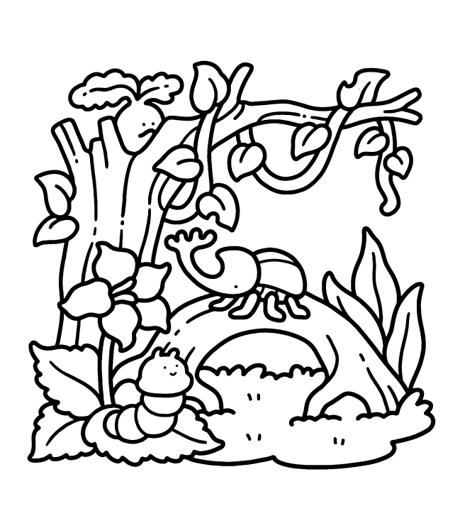 Desenho de Into Gardens para imprimir