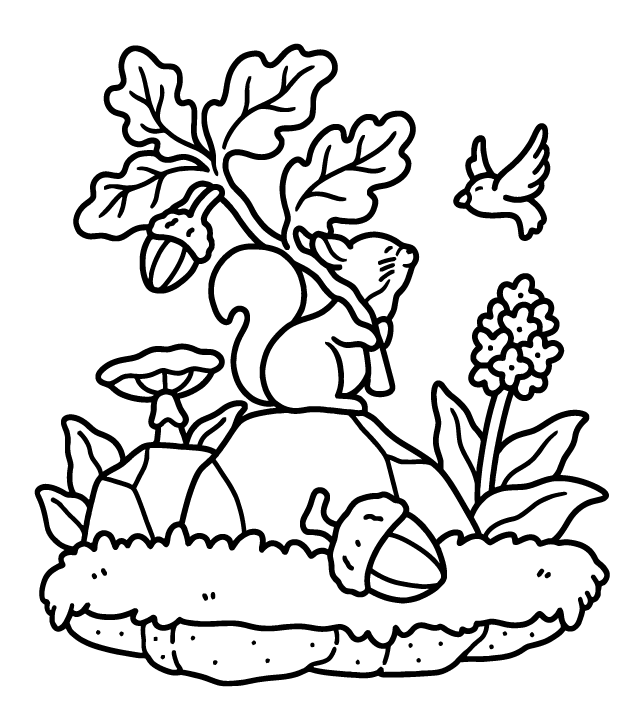 Desenho de Into Gardens para imprimir