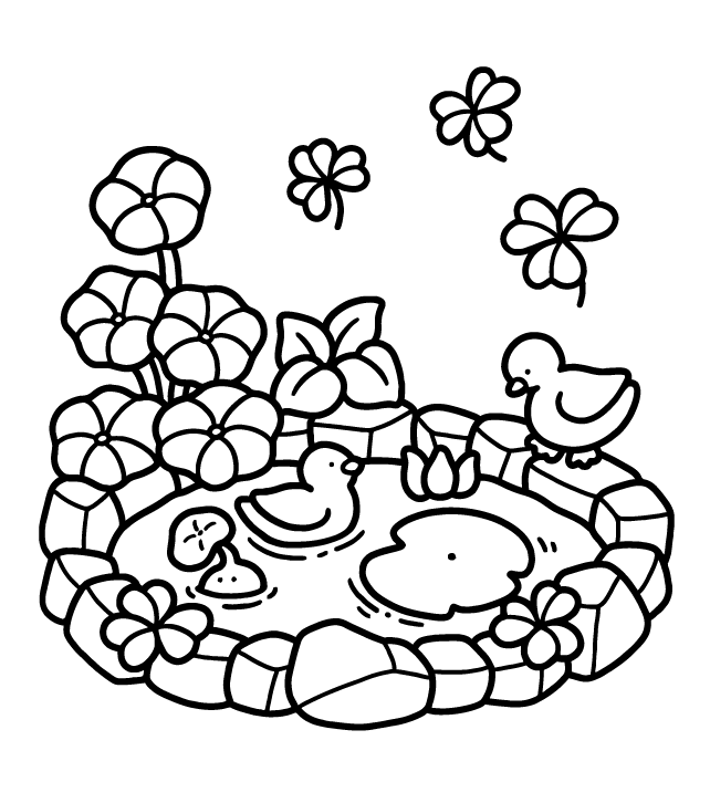 Desenho de Into Gardens para imprimir