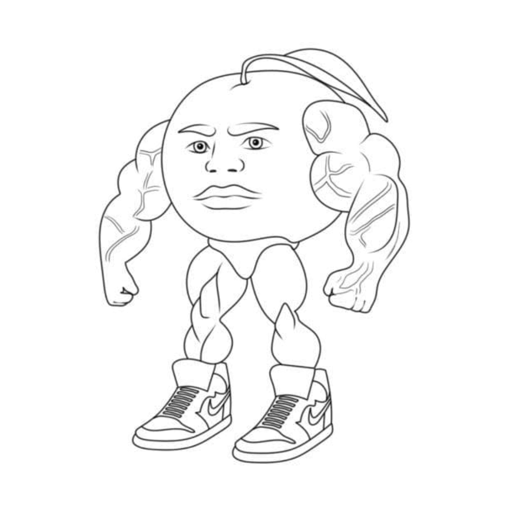 Desenho de Italian Brainrot para imprimir