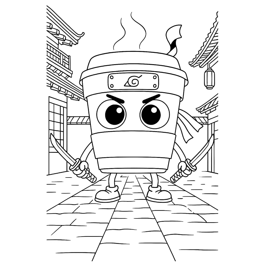 Desenho de Italian Brainrot para imprimir