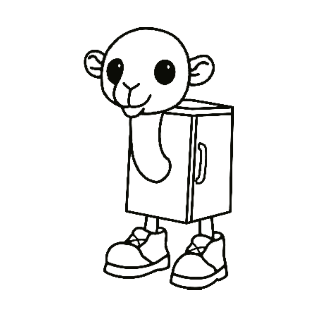 Desenho de Italian Brainrot para imprimir