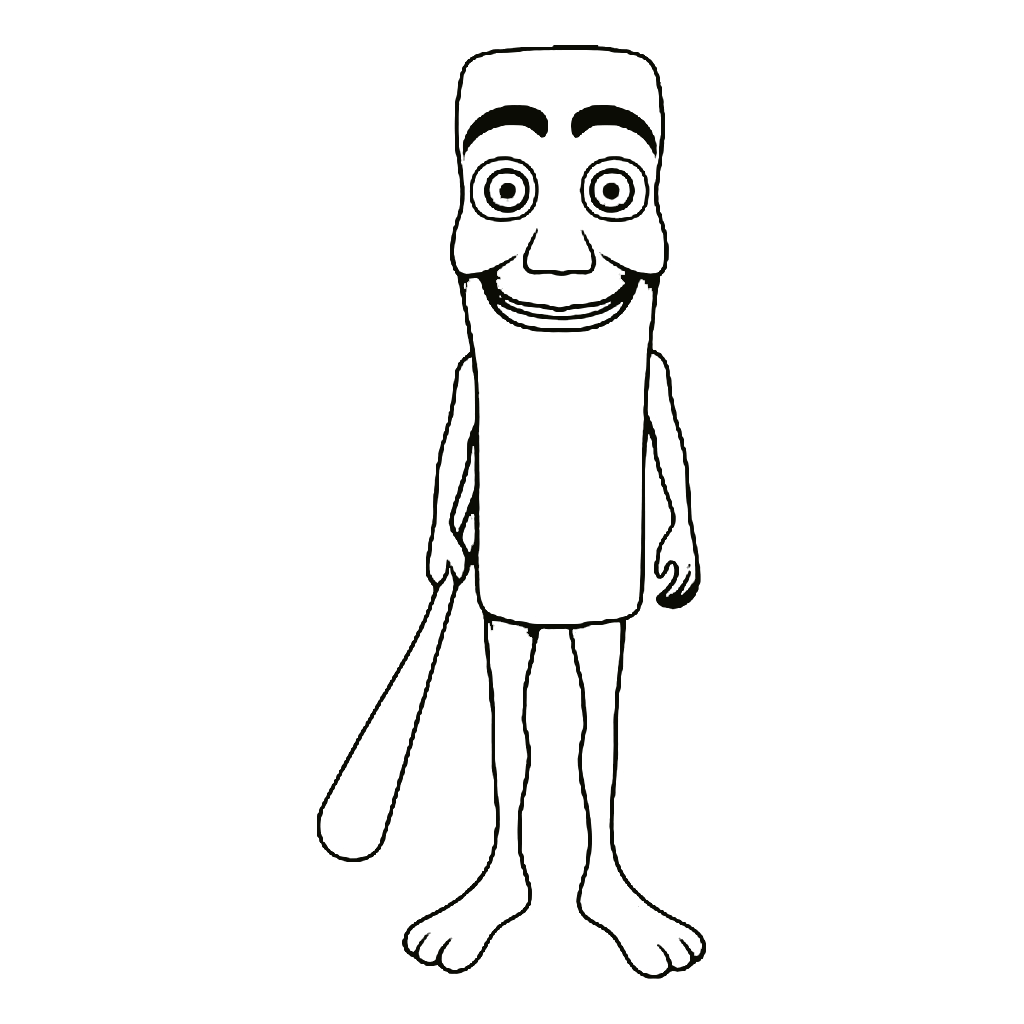 Desenho de Italian Brainrot para imprimir