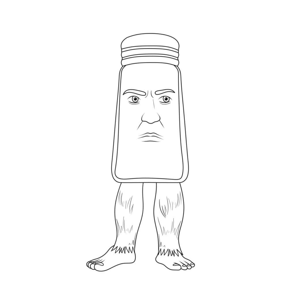 Desenho de Italian Brainrot para imprimir