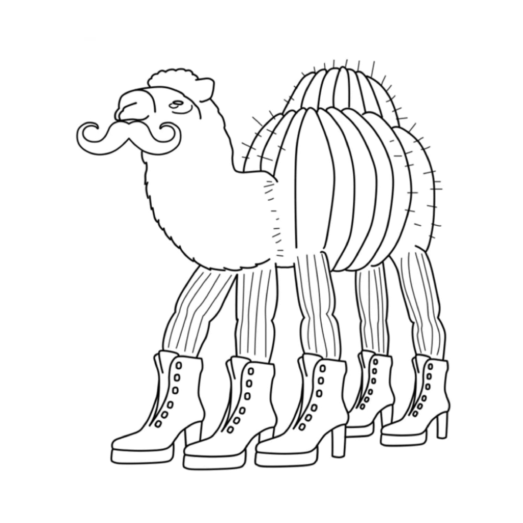 Desenho de Italian Brainrot para imprimir