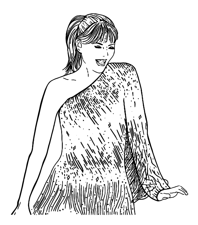 Desenho de Taylor Swift para imprimir