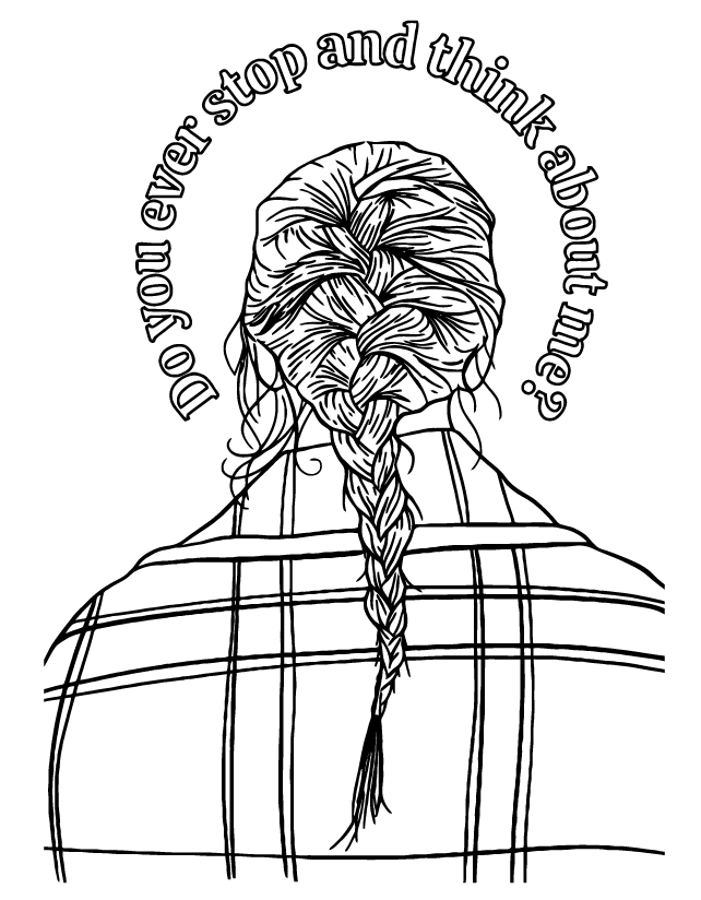 Desenho de Taylor Swift para imprimir