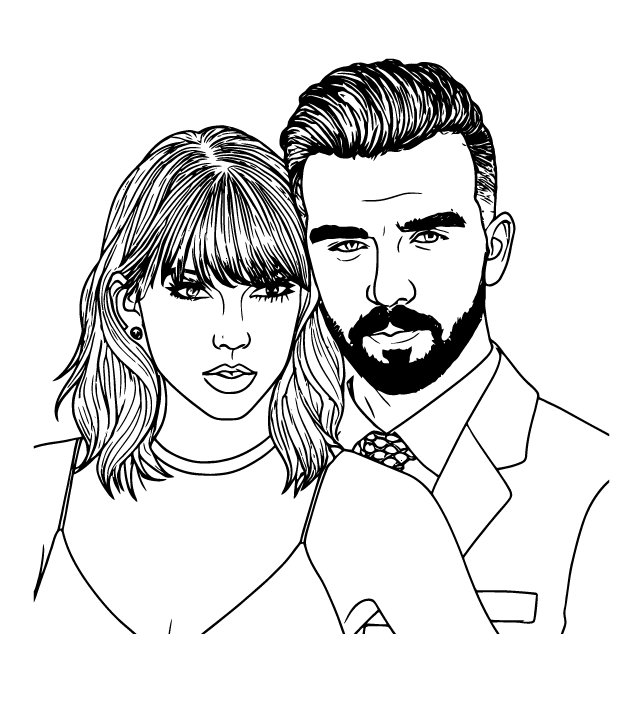 Desenho de Taylor Swift para imprimir