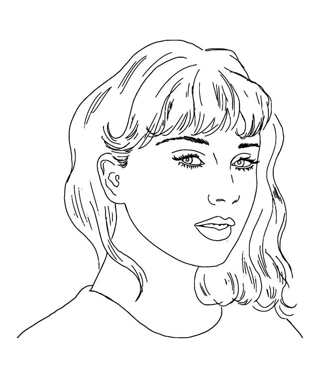 Desenho de Taylor Swift para imprimir
