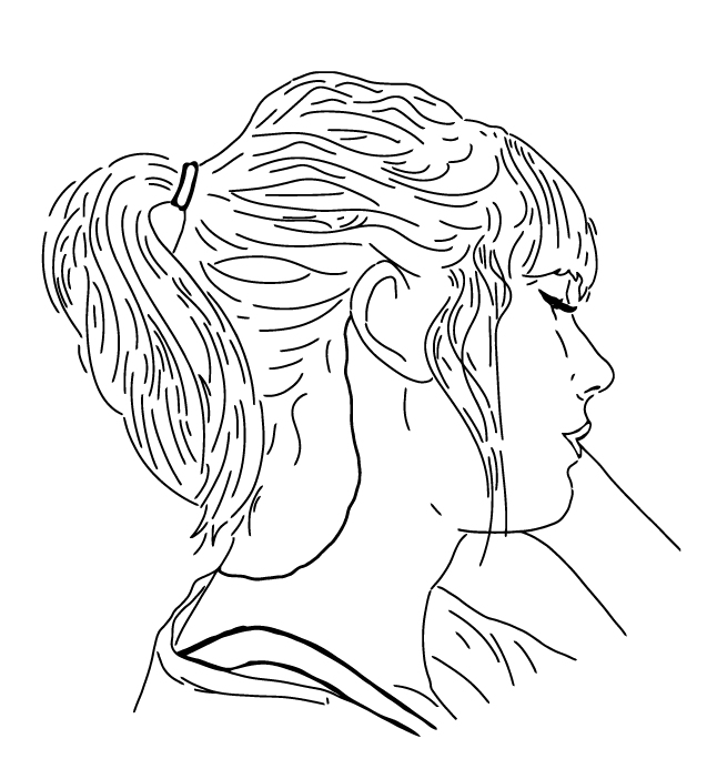 Desenho de Taylor Swift para imprimir