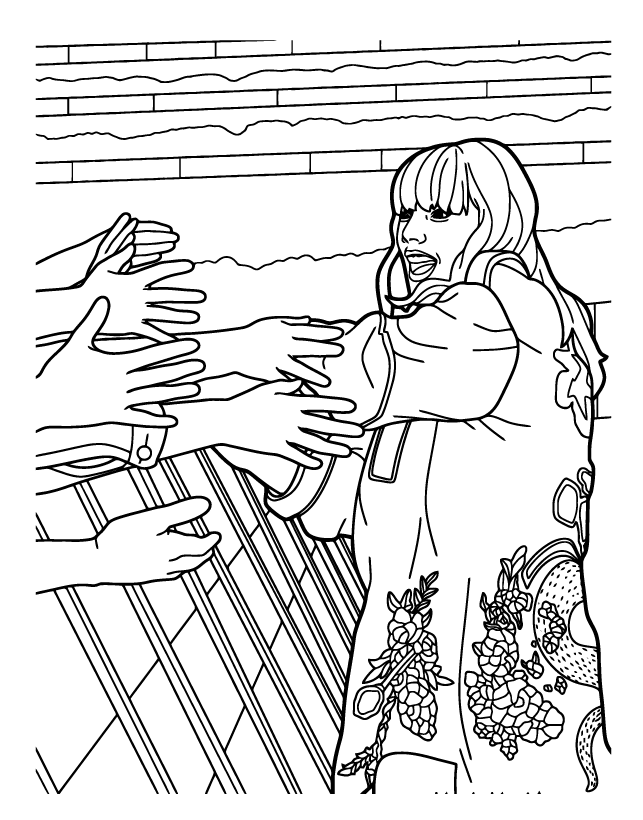 Desenho de Taylor Swift para imprimir