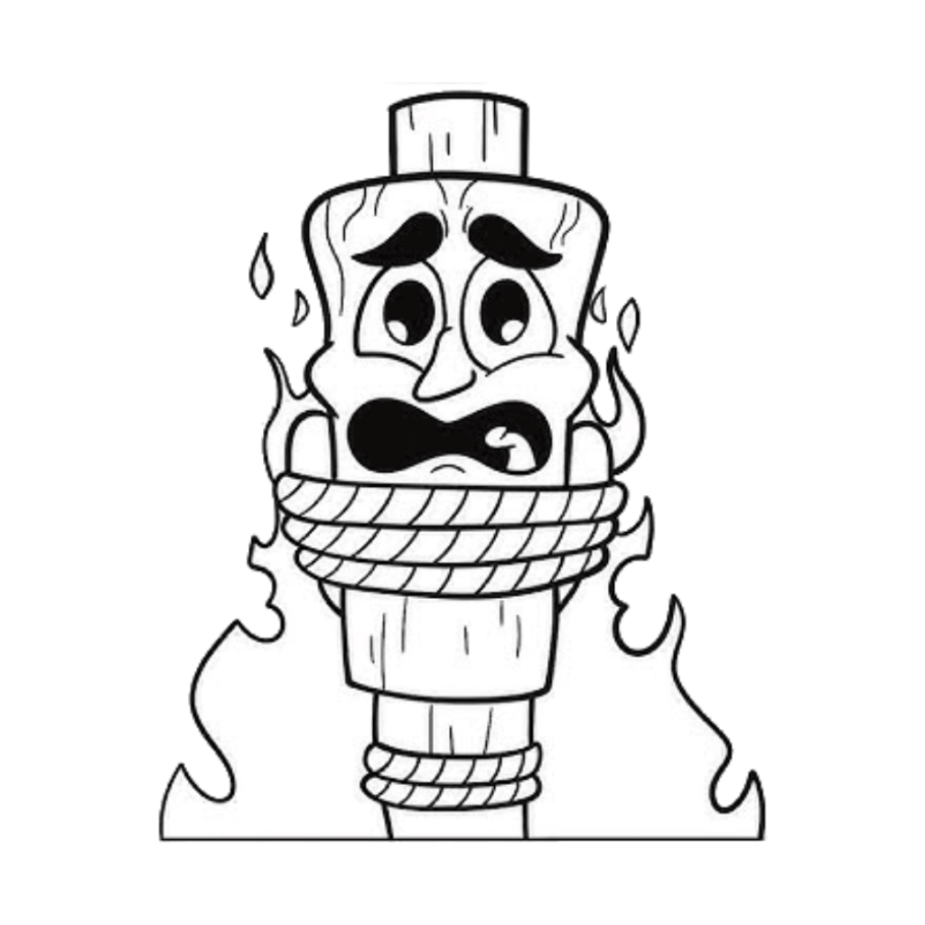 Desenho de Tung Tung Tung Sahur para imprimir