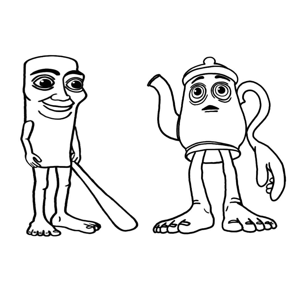 Desenho de Tung Tung Tung Sahur para imprimir