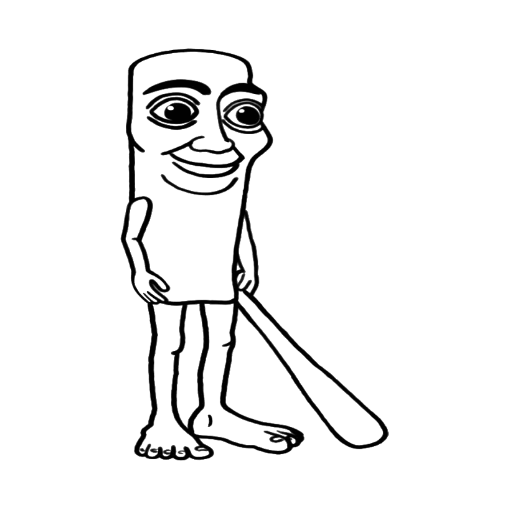 Desenho de Tung Tung Tung Sahur para imprimir
