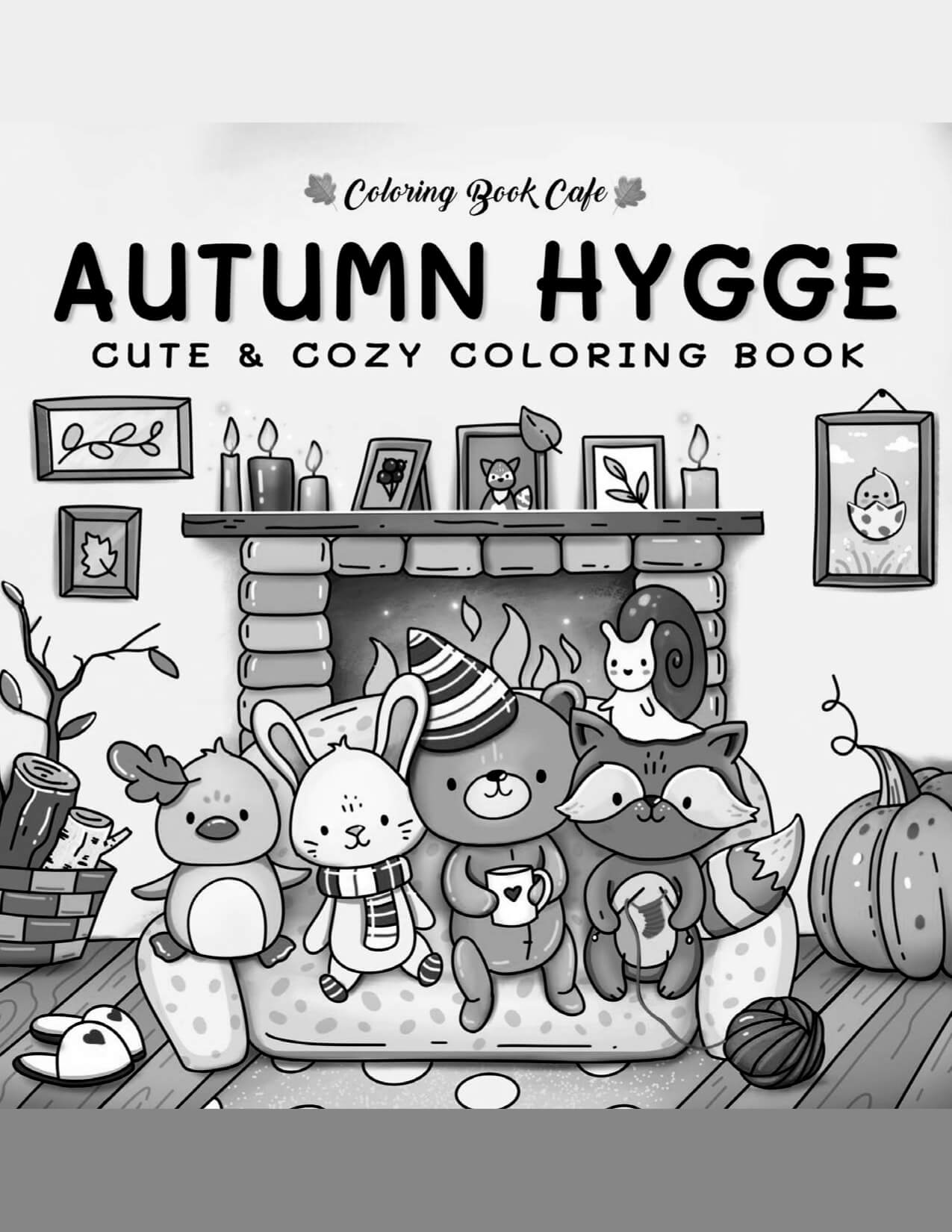 Desenho de Autumn Hygge para imprimir
