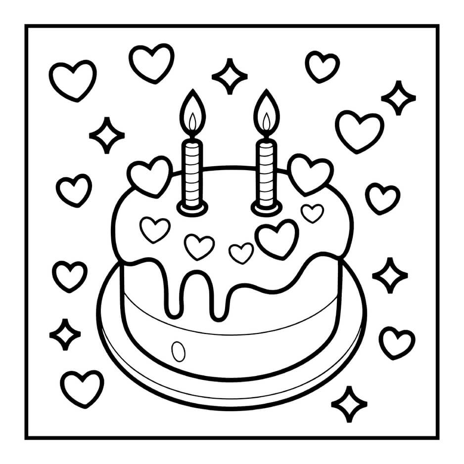 Desenho de Cozy Valentines para imprimir