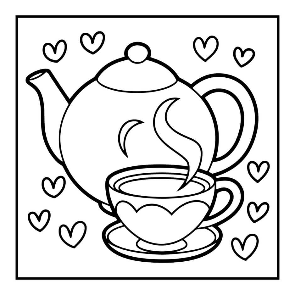 Desenho de Cozy Valentines para imprimir